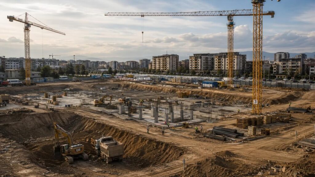 građevina, construction site, plac, izgradnja zgrade