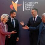 Jakov Milatović, Milojko Spajić, Ursula fon der Lajen)
