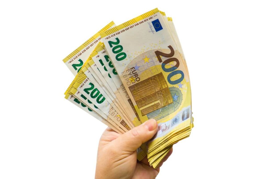 euro, 200, money