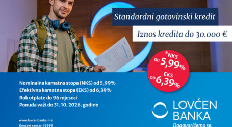 Specijalna ponuda Lovćen banke do 31. oktobra 2026.