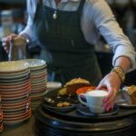 restoran, restaurant, waitress, konobar, konobarica